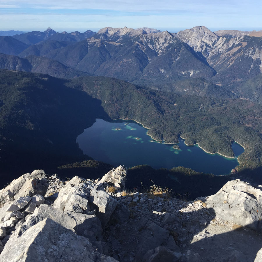 Der Badersee-Blog: Rundwanderung vom Eibsee über Riffelscharte, Südliche Riffelspitze (2.262 m) und Höllental