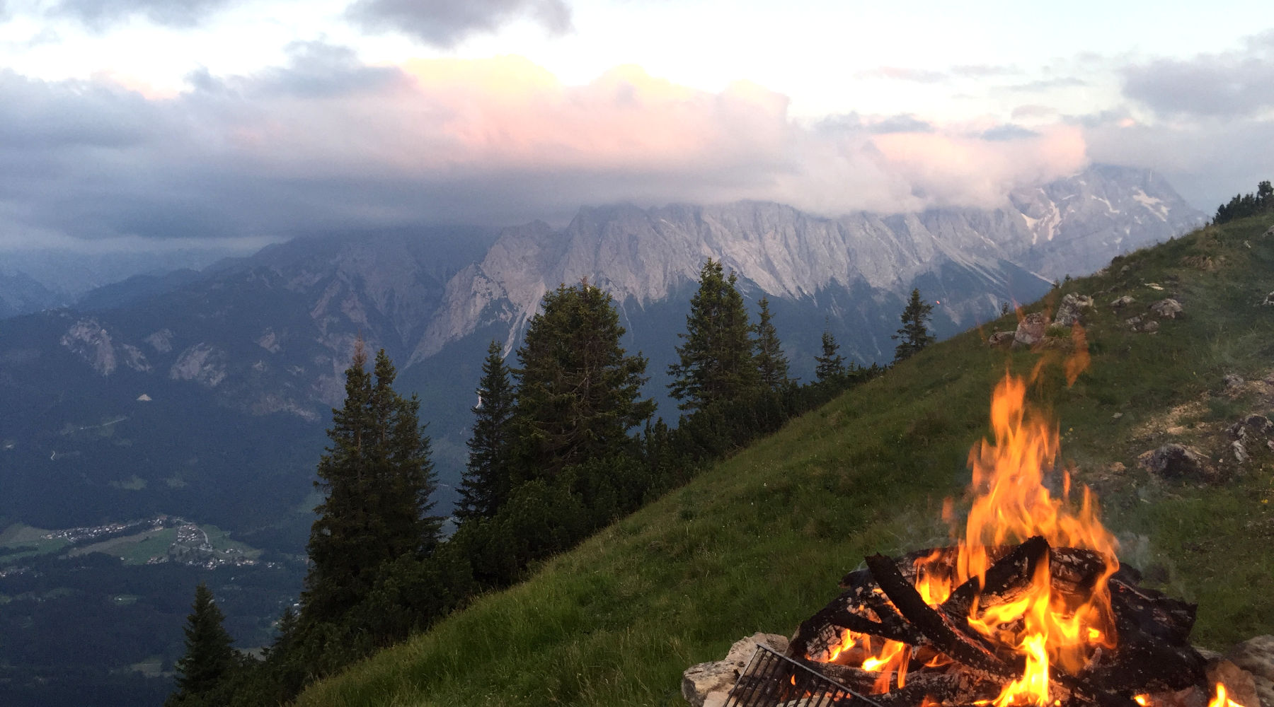 Der Badersee-Blog: Johannifeuer am Hohen Ziegspitz (1.864 m)