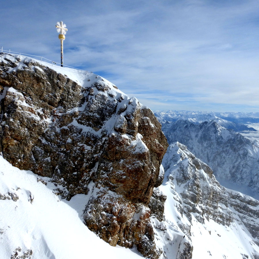 Ganz oben, ganz nah - die Zugspitze