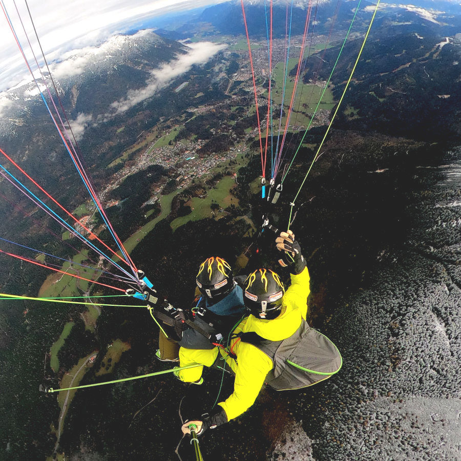 Winter Paragliding