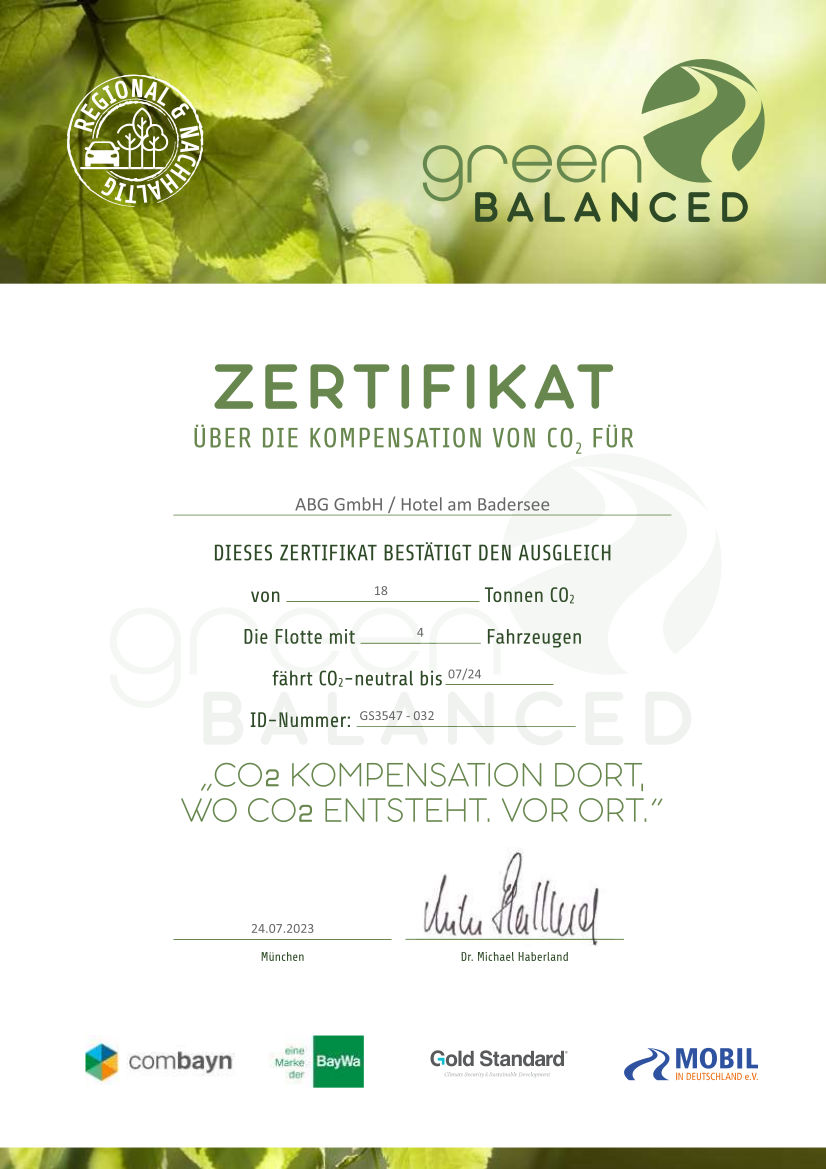 Zertifikat Flotte ABG GmbH